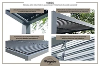 Vikos 10 x10 Aluminum stand alone Pergola