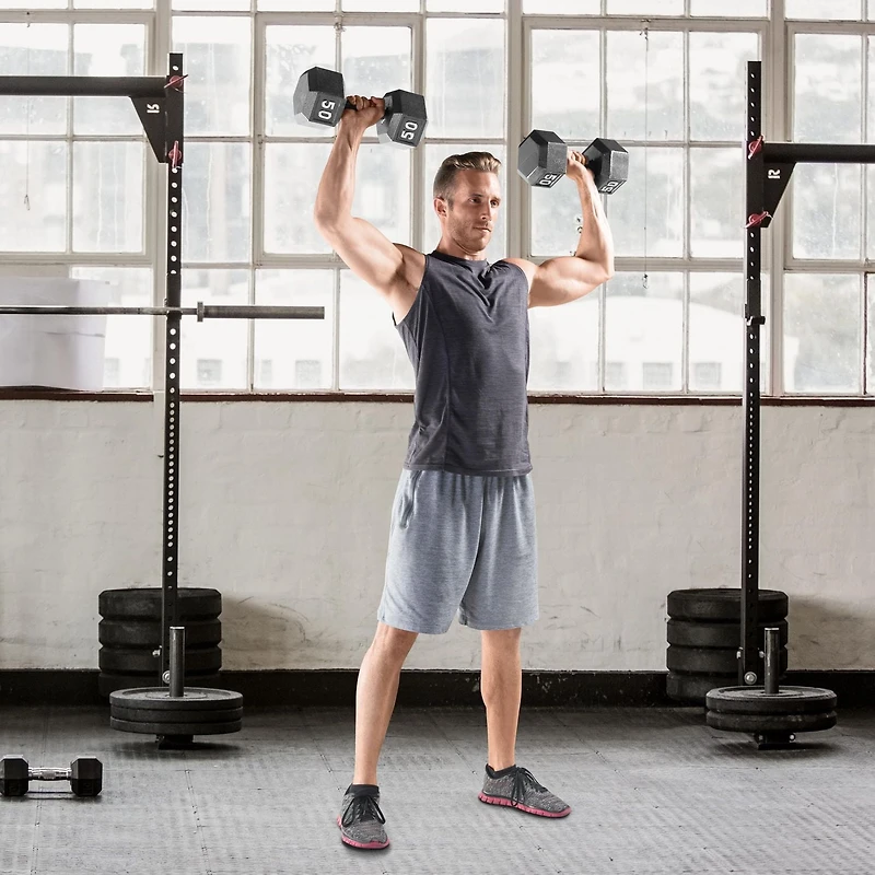 CAP Barbell en fonte hexagonale
