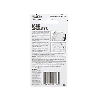Onglets Post-it® 686-ALOPRYT-C, Couleurs Assorties