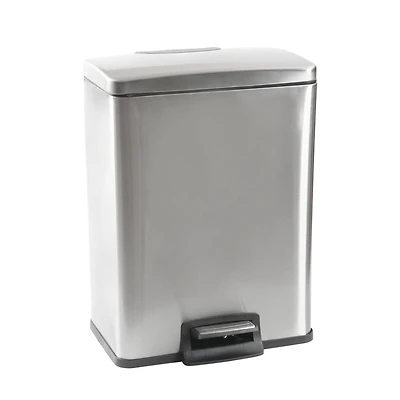 Poubelle à pédale en acier inoxydable Hometrends de 40 litres