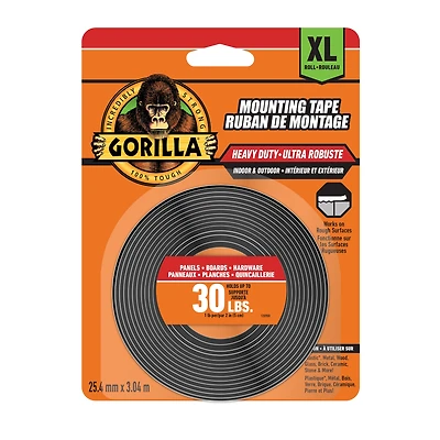 Gorilla Ruban de montage très résistant 120"