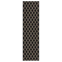 Mohawk Home Lewis Diamond Near Black/Tan Tufted Polyester Area Rug