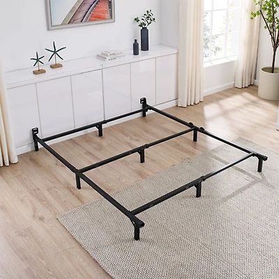 Mainstays cadre de lit en métal réglable de 7", noir, tailles Twin/Full/Queen, sommier requis (vendu séparément)