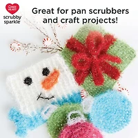 Red Heart® Scrubby Sparkle™ #4 Worsted (Medium) Polyester Yarn, Avocado 3oz/85g 174 Yards
