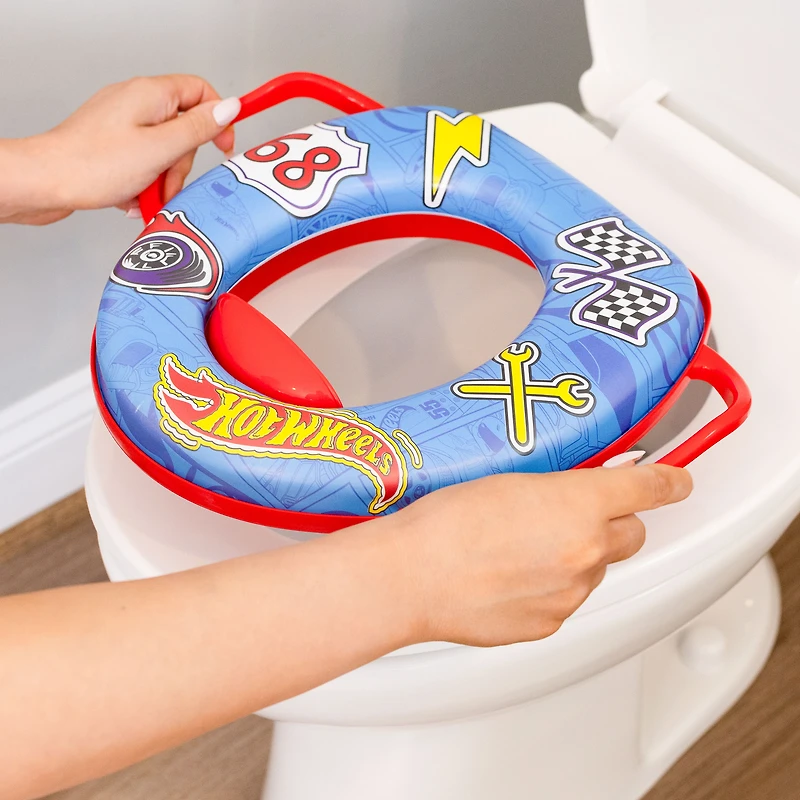 Siège de propreté confortable Hot Wheels pour toilette