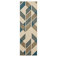 Mohawk Home Vaughan Blue Polyester Area Rug