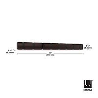 Umbra Flip Porte-manteau mural, noir / noyer