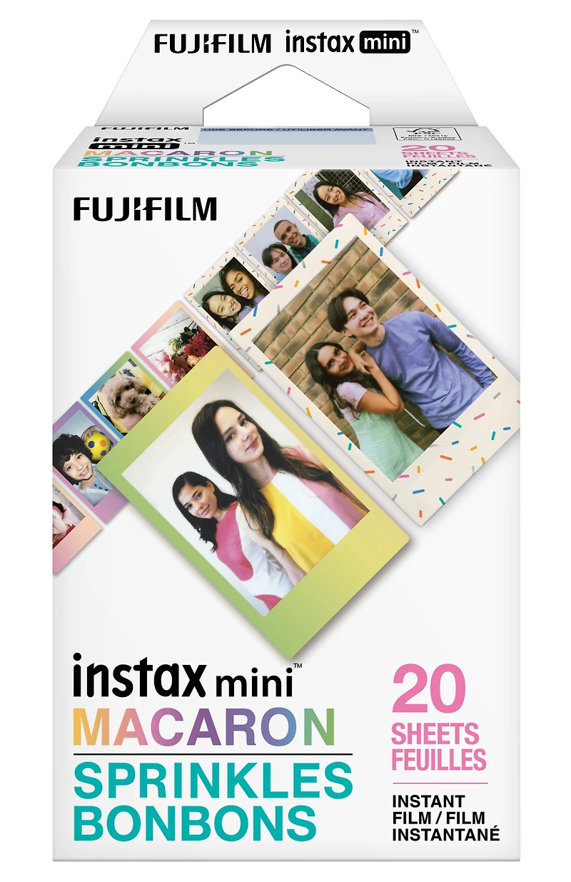 Ensemble de films instantanés «Macaron/Bonbons» Fujifilm Instant mini