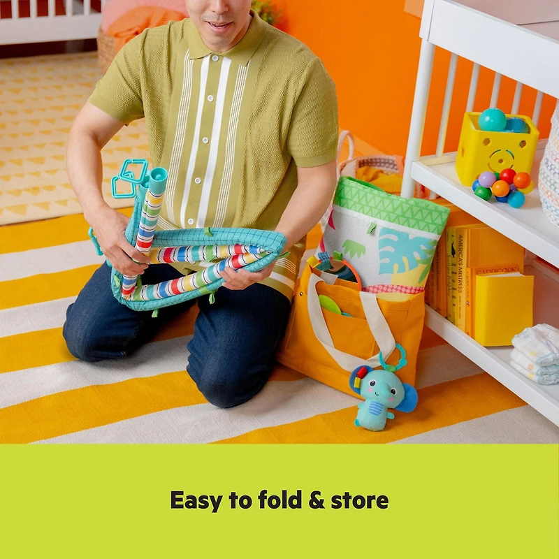 Bright Starts Wild Wiggles FoldAway Activity Gym, age group: 0M+ - 16814
