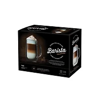 Barista Café Latté Double-Walled Glass Mugs 2 Pc Set, 12.8oz