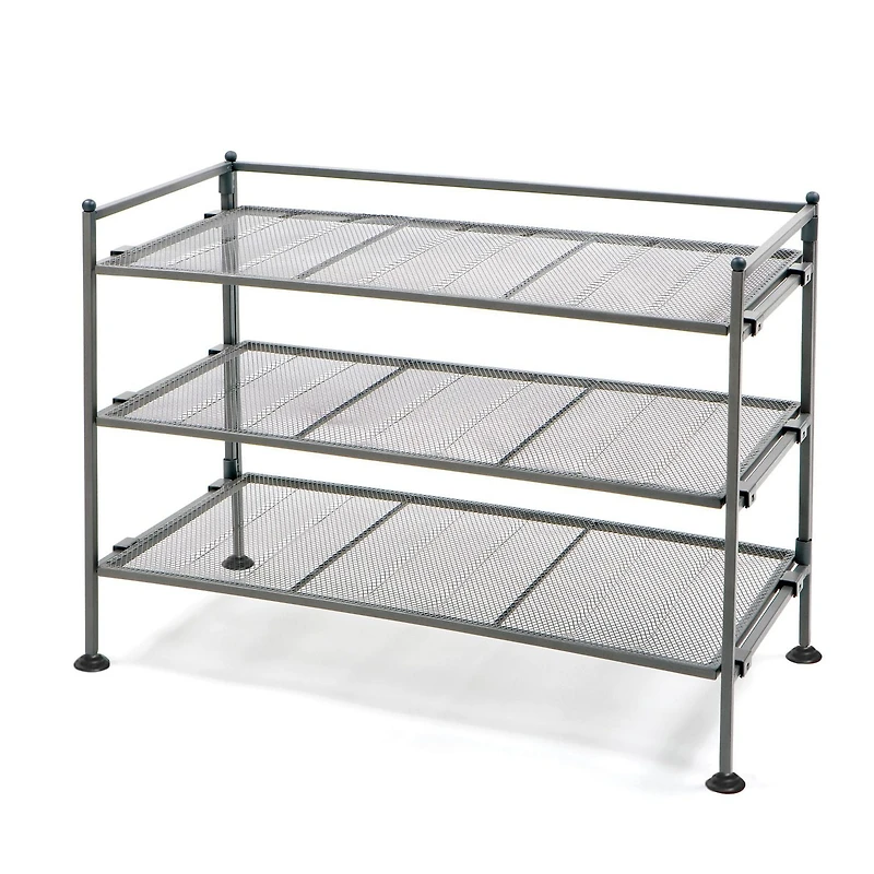 Seville Classics 3-Tier Iron Utility Shoe Rack