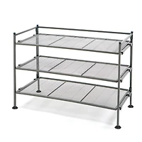 Seville Classics 3-Tier Iron Utility Shoe Rack