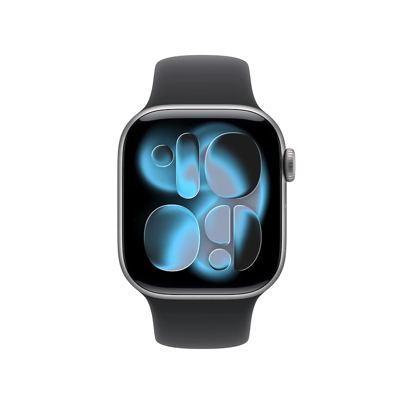 Apple Watch Series 11 GPS 42mm Space Grey Aluminium Case with Black Sport Band - M/L