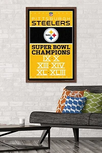 NFL Pittsburgh Steelers - Champions 13 Wall Poster, 22.375" x 34"