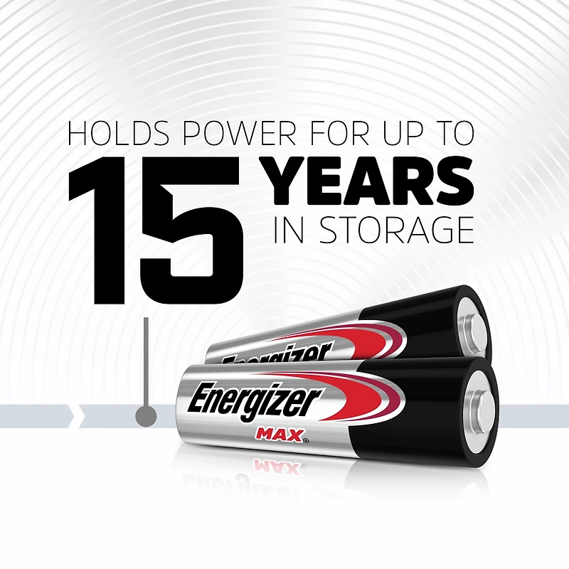 Piles alcalines AA Energizer MAX, emballage de 16