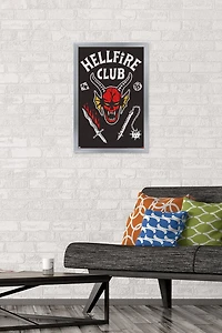 Netflix Stranger Things: Season 4 - Hellfire Club Wall Poster, 14.725" x 22.375" Framed