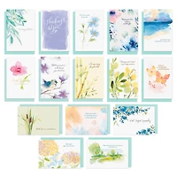 American Greetings - Assortiment de 15 cartes de condoléances avec enveloppes et cachets (Nature en aquarelle)