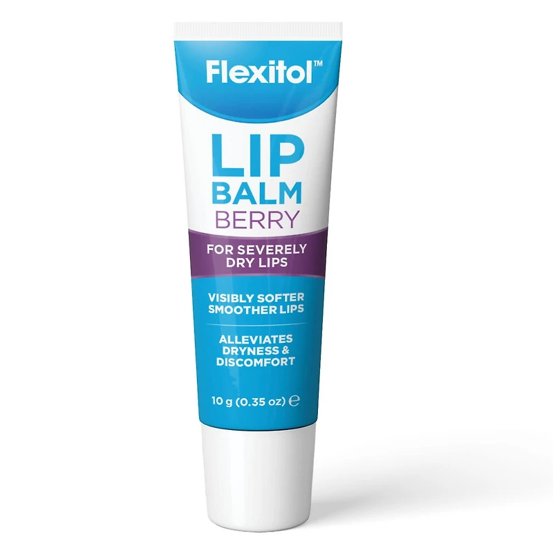 Flexitol Lip Balm, Best Balm for Dry and Chapped Lips, Berry