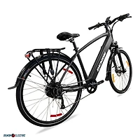 Demon Electric 27.5" Electric Bike, 350W 48V Motor Commuter eBike for Adults, 32 km/h Electric Bicycle, Shimano 9-Speed City E-Bike, Black