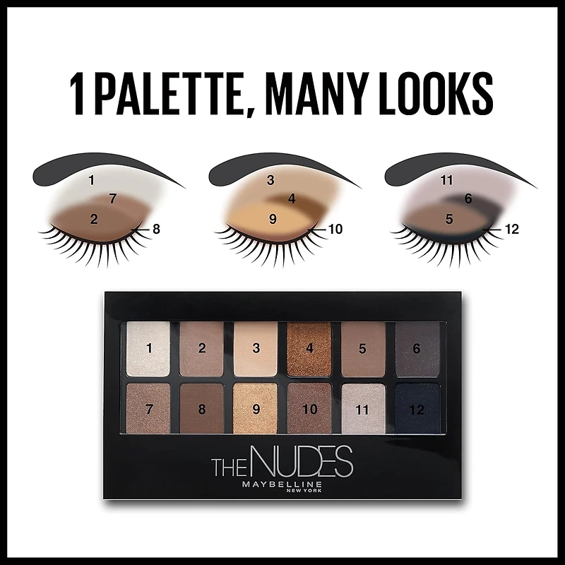Maybelline New York The Nudes, Expert Wear Eyeshadow Palette