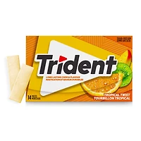 Trident, Tropical Twist Sugar-free Gum Multipack- Pack of 3 (42 Pieces)