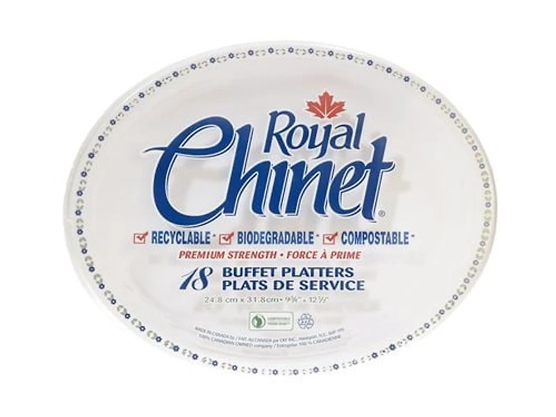 Royal Chinet Plat de Service Ovale