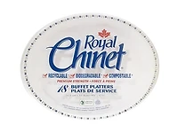 Royal Chinet Plat de Service Ovale