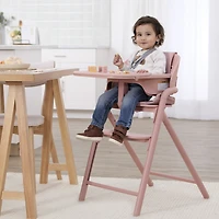 Evolur Step and Savor Convertible High Chair​, Rose Petal