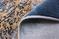 ECARPET Marble Textured Area Rug, Contemporary Carpet for Living Room, Sky Blue Marble Collection