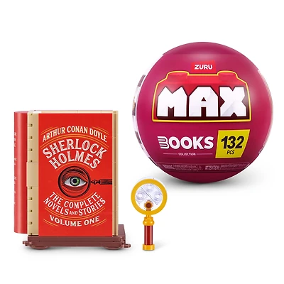 MAX BUILD MORE Premium Books Collection (Sherlock Holmes) by ZURU - Plastic Building Bricks Set for Kids Ages 8+