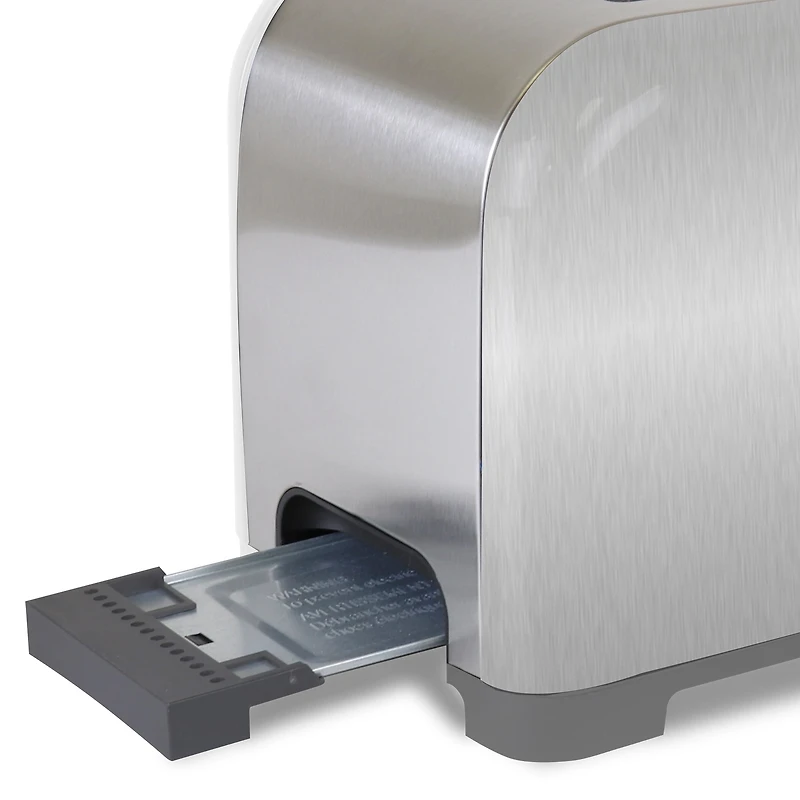 Kenmore Grille-pain 2 tranches en acier inoxydable, argent et gris, fentes extra larges, fonctions bagel et décongélation
