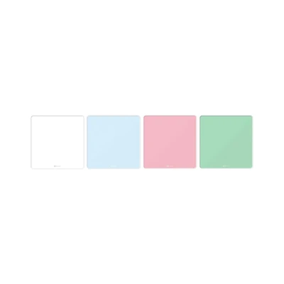 Quartet Magnetic Dry-Erase Tin Tiles, Frameless, Assorted Colours, 12" x 12"