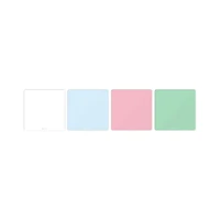 Quartet Magnetic Dry-Erase Tin Tiles, Frameless, Assorted Colours, 12" x 12"