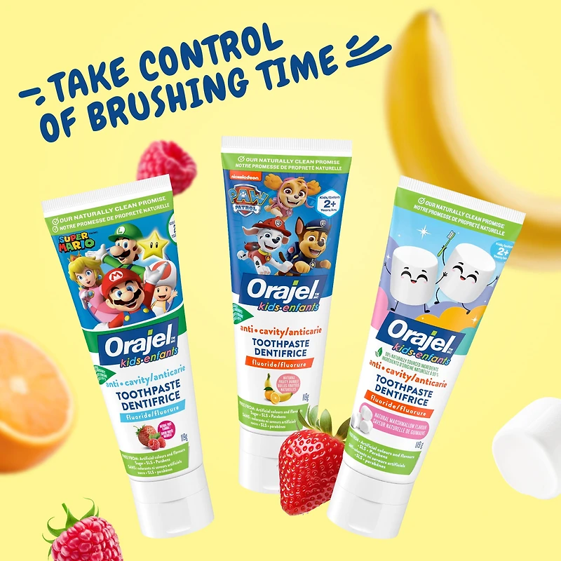 Orajel Kids PAW Patrol Anti-Cavity Fluoride Toothpaste, 119g