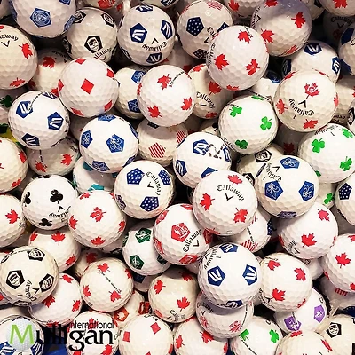 Mulligan - 12 balles de golf récupérées Special Callaway Chrome Soft Truvis 4A, Blanc