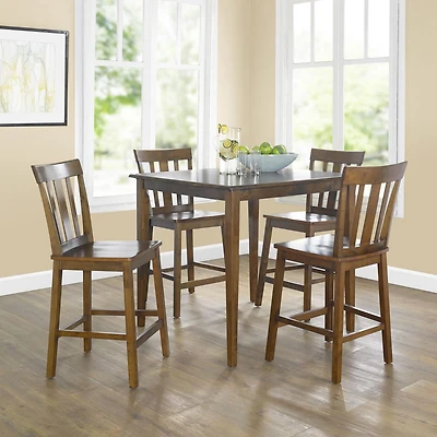 Mainstays 5-Piece Mission Counter-Height Dining Set - Multi Colors