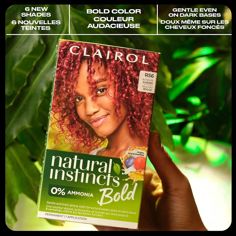 Clairol Natural Instincts Bold Permanent Hair Dye with 0% ammonia