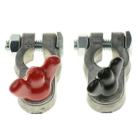 Battery Terminal Clamp Connectors, Pair of Battery Terminals Clamps for Car, Marine, Boat, RVs & Other Vehicles