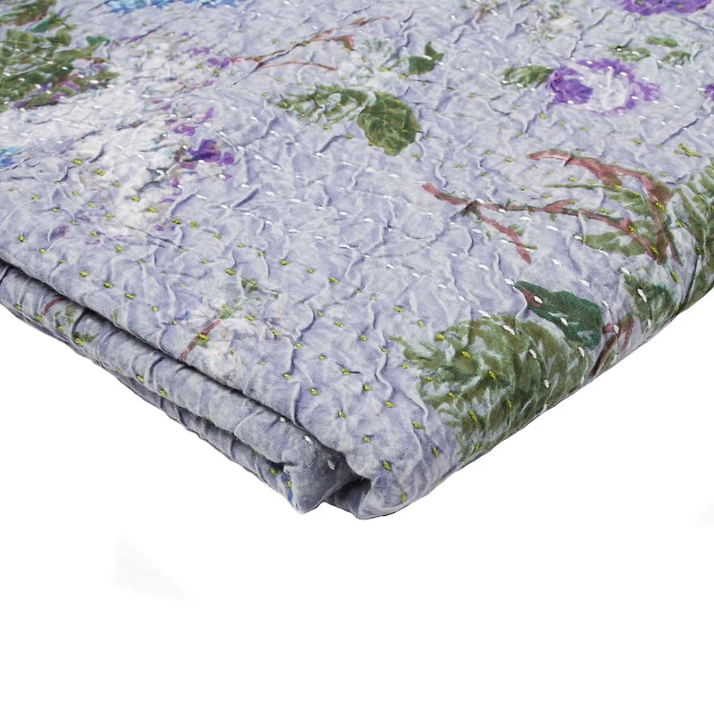 JETÉ EN COTON RÉTRO KANTHA 50"X70"