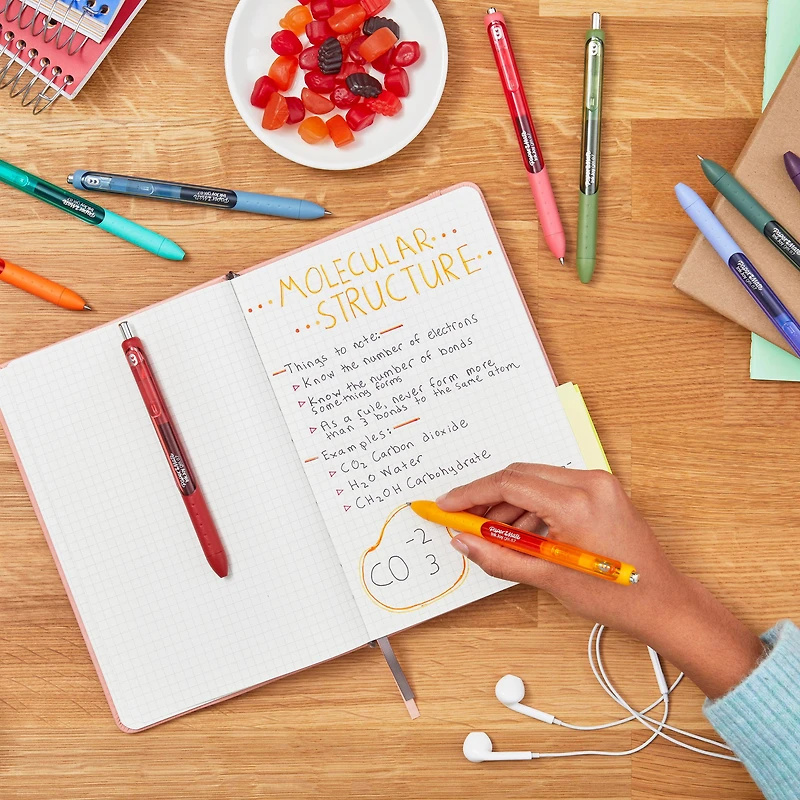 Paper Mate InkJoy Gel Pens, Medium Point (0.7 mm), Retractable, Assorted Colours
