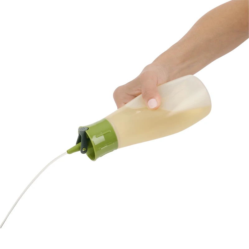 Trudeau Bouteille D'Huile à Presser 340ML, Bouteille en Plastique Flexible Facile à Nettoyer, Résiste au Lave-Vaisselle