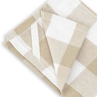 Fabstyles Country Check Cotton Set of 4 Kitchen Towel