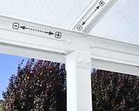 CANOPIA by PALRAM Olympia 10 ft. x 20 ft. Aluminum Patio Cover