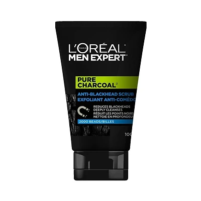 L'Oreal Paris Men Expert Exfoliant pour le Visage, Exfoliant Anti-Comédons au Charbon Pur