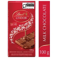 Lindt LINDOR Milk Chocolate Bar, 100 Grams