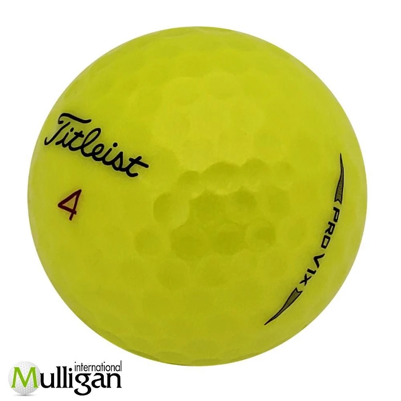 Mulligan - 48 balles de golf récupérées Titleist Pro V1x 2020 4A, Jaune