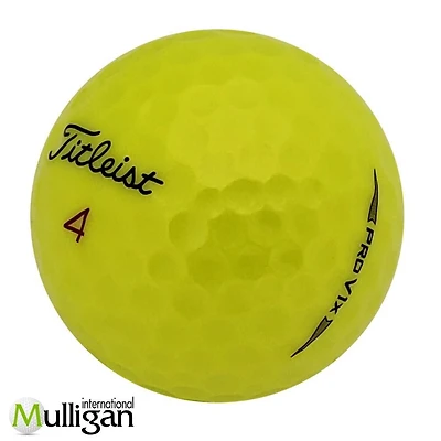 Mulligan - 48 balles de golf récupérées Titleist Pro V1x 2020 4A, Jaune