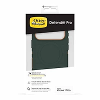 OtterBox Étui Defender Pro MagSafe avec Contrôle de la Caméra Coopersmith (Vert) pour iPhone 17 Pro