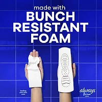 Always Infinity FlexFoam Pads for Women, Size 4, Overnight Pad with Wings, Unscented, 38 Count
