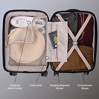20" Hardside Carry-On Luggage, Carry On Suitcase with Spinner Wheels